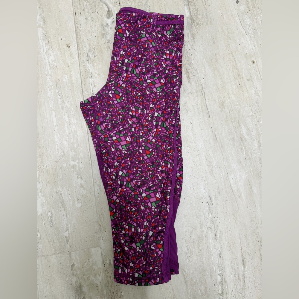 Lululemon 15” Colorful Mosaic Pattern Leggings